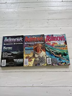 Lot Of 3 Asimov Science Fiction Magazine The Metric Hanai & Giant • $14.70