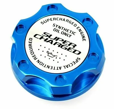 $24.95 • Buy Vms Racing Blue Supercharged Cnc Engine Oil Filler Cap For 05-17 Ford Mustang