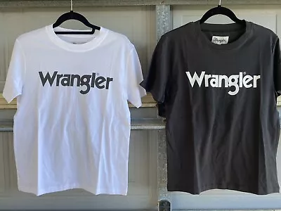 Ladies NWT Wrangler Tshirt Cotton Logo Top Classic Tee • $16.99