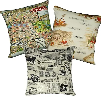 Pillow Cover*A-Grade Cotton Canvas Sofa Seat Pad Cushion Case Custom Size*LL2 • £14.96