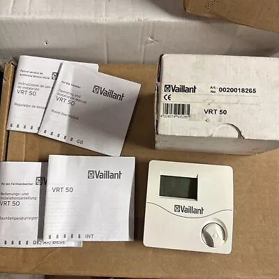 Vaillant VRT 50 Digital Room Thermostat 0020018265 VRT50 New & Boxed • £30