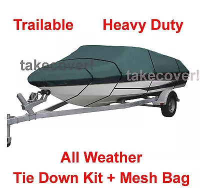 $129.89 • Buy Bass Tracker V-nose 17-19 Ft Trailerable Boat Cover YG