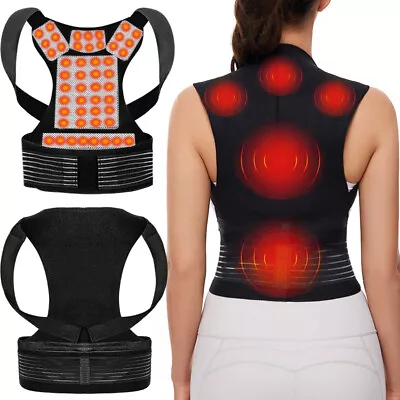 Magnetic Self Heating Belt Lumbar Lower Back Support Brace Therapy Pain Relief • $7.79