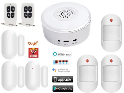 $56.99 • Buy W04 TUYA APP WiFi Wireless Smart Home Security Alarm System+Amazon Alexa+Google