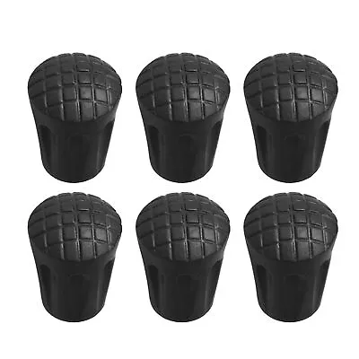 Walking Stick Tips Pack Of 6 Replacement Rubber Cane Tips Fit Most  • $8.45