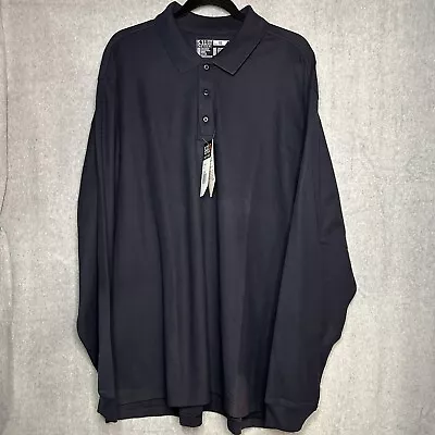 5.11 TACTICAL Shirt Mens XL Utility Long Sleeve POLO Pen Pocket 72057 Dark Navy • $26.88