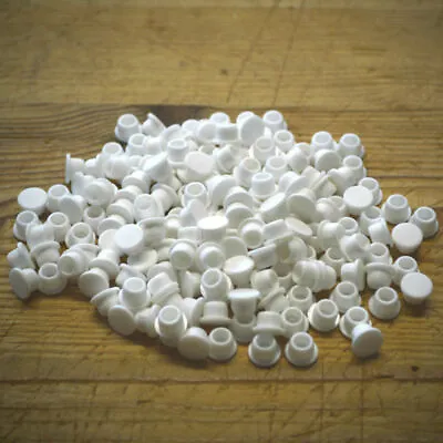 White 6mm Blanking Cover Caps - For 6mm Dia. Holes • £1.80