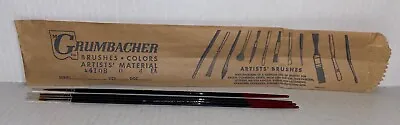 LOT Of 2 M. Grumbacher #12 SABLE ESSENCE Series 4410R Paint Brushes -NOS X2--A2 • $7.99