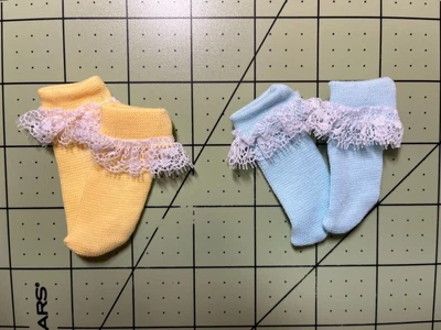 $6 • Buy Doll Socks - Set Of 2 Pastel Colored For LeeAnn Sized Doll By Denis Bastien