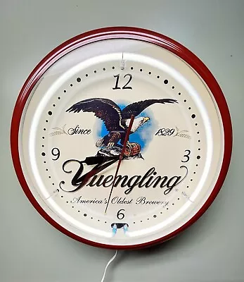 Yuengling  - America's Oldest Beer- Bald Eagle - Neon Clock - Original USA  • $315
