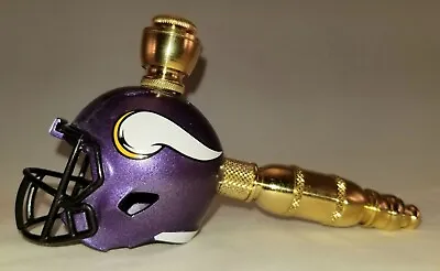 Minnesota Vikings Football Helmet Smoking Pipe Large Straight Design • $48