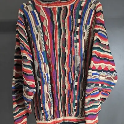 Vintage Coogi Style Sweater By Cotton Traders  Sz M • $110