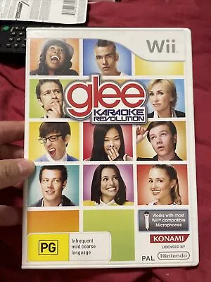 GLEE Karaoke Revolution Nintendo Wii PAL Game With Manual Aus Postage • $7.20
