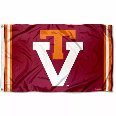 Virginia Tech Hokies Vintage Retro Throwback Large Outdoor Flag • $31.95
