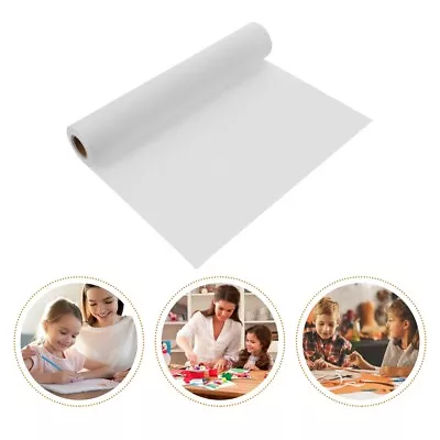  2 Rolls Drawing Paper For Children Crafts Kids Desk Easel White • £12.78