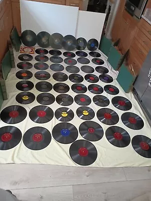 Vintage Vinyl Record Collection Of 78s And Victrolas • $195