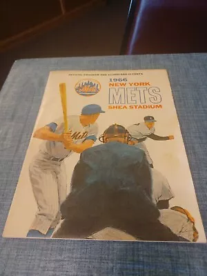 Vintage 1966 New York Mets Program And Scorecard Vs Pittsburg Pirates. • $15.95