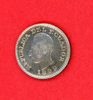 Ecuador  1/2  Decimo  1899 Lima  Km 55.1  Xf. • $15.25