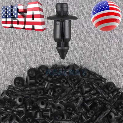 6mm Hole Dia Plastic Push In Rivets Fastener Pin Clips ATV For Honda Kawasaki • $7.27