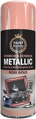 All-Purpose Aerosol Spray Paint Matt Gloss Satin Primer Metal Wood Plastic 400ML • £6.58