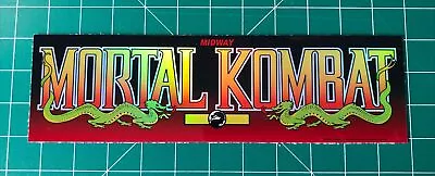Mortal Kombat Arcade Marquee 1.75x5.65” Sticker Decal Holographic Glossy Vinyl • $3.50