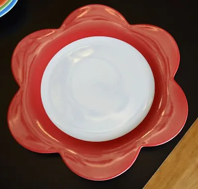 Villeroy & Boch Wonderful World Bloom 11 1/2 In Dinner Plate Red • $29.99