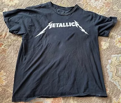 Excellent 2015 Metal Rock Black T-Shirt - METALLICA Size: L • $2.99