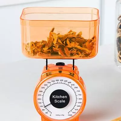 Kitchen Scale Food Baking Mechanical Dial Compact Bowl Tools Cook Bake 1kg J59C • $10.18