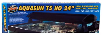 Zoomed AquaSun Dual T-5 HO Fixture 24  (Manufacture Discontinued - No Bulbs) • $64.99