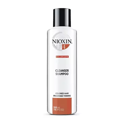 Nioxin System 4 Cleanser Shampoo Coloured Hair With Progressed Thinning 300ml • $39.95