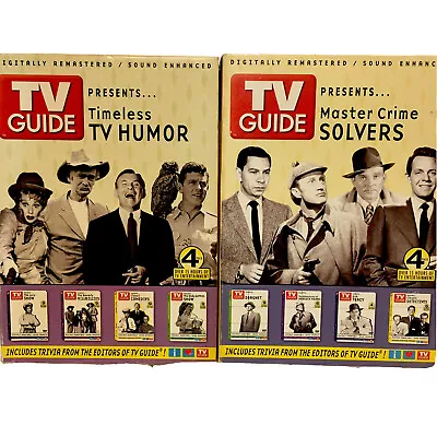 Lot Of 2 TV Guide Presents 4 DVD Sets Timeless TV Humor & Master Crime Solvers • $9.99