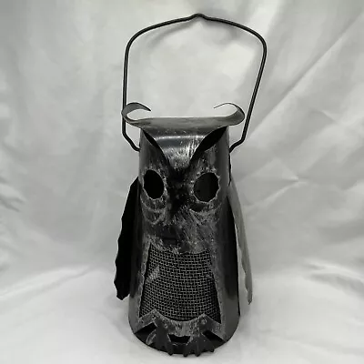 Vintage Owl Lantern Candle Holder Metal Art Some Rust Flaws See Pics 7 1/2” • $12.99