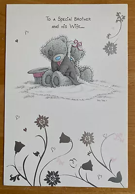 'Brother & His Wife' Me To You Wedding Day Card - Tatty Bear - 9 X6  • £2.50