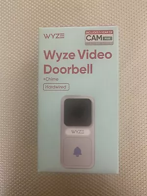 Wyze Video Doorbell Wired 1080p HD Video With 2-Way Audio And Chime - White New • $29.95