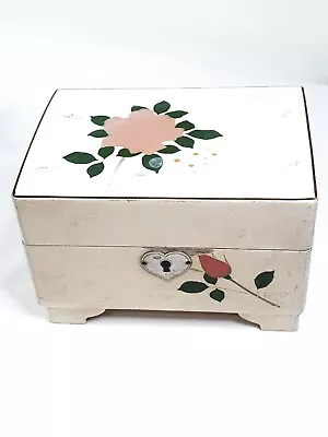 Pretty Japanese Vintage Musical Jewellery Box With Ballerina1950's Defect • £24.90