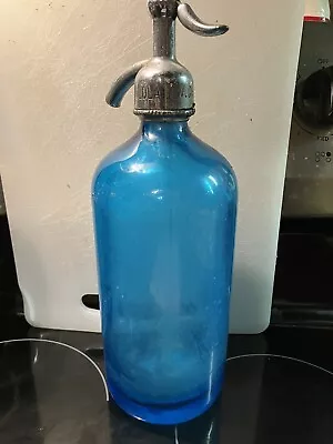 Vintage Blue Mineola Seltzer Bottle  • $31.21