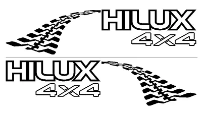 For HILUX 4x4 Tyre Tracks MN Ute Canopy Bullbar Sticker PAIR 600mm • $48.90