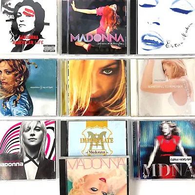 Madonna 10 CD Lot Immaculate HIts GHV2 MDNA Erotic Bedtime Ray Dance 1990-2012 • $89.95
