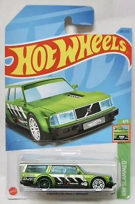 Hot Wheels Volvo 240 Drift Wagon HW Slammed 4/5 Green • $12.20