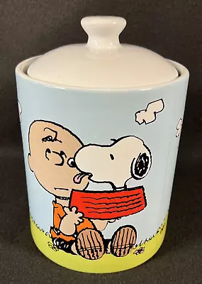 Charlie Brown And Snoopy 2011 Cannister Cookie Jar Peanuts Collectible • $19.99