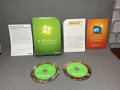 £54.99 • Buy Windows 7 Home Premium 32 64 Bit Boxed Full Retail Version License Product Key