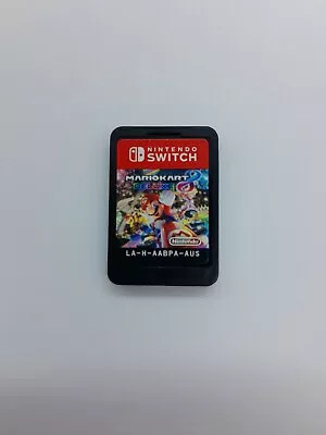 Mario Kart 8 Deluxe Switch 2017 Cart Only With Mario Control And Joy Con Grips • $54.95