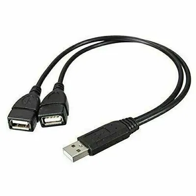 USB 2.0 A Male To 2 Dual USB Female Jack Y Splitter Hub Power Cord Adapter Cable • $50