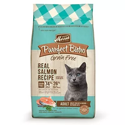 Merrick Purrfect Bistro Grain Free Real Salmon Adult Dry Cat Food 4 Lbs. • $22.27