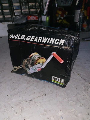 £9.99 • Buy Manual Hand Winch 800 Lbs Boat Trailer  8m 19ft Strap Marine Puller Tool