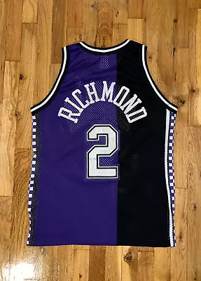 MITCH RICHMOND Champion SACRAMENTO KINGS Authentic Jersey 44 Tisdale Gold Logo • $549.99