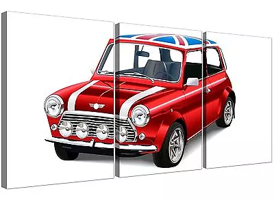 Mini Cooper Union Jack Canvas Split 3 Part - 3277 • £54.39