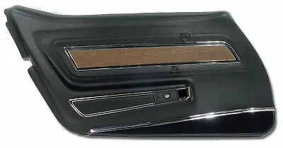 Corvette C3 Door Panel Black Deluxe LH 1970-1976 • $599.99