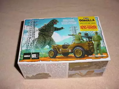 MPC 1/25  Godzilla & WILLYS Army Jeep Model Kit # 882M   (NISB) • $24.95