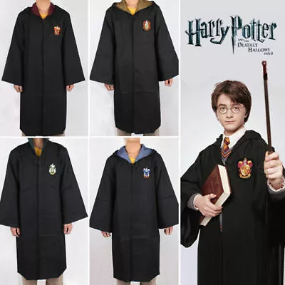 Harry Potter Cloak Cosplay Costume Gryffindor Outfit Ravenclaw Robe Fancy Dress~ • $34.89